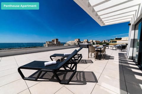 View (from property/room), Balcony/Terrace, Sea view
