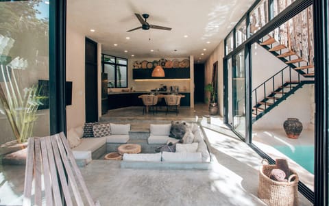 Patio, Living room, Seating area
