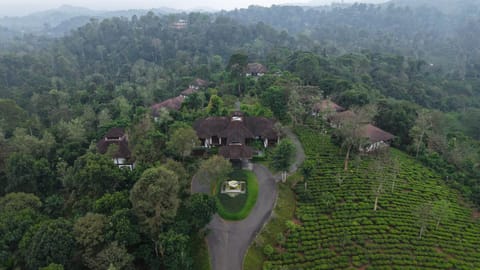 Property building, Spring, Day, Natural landscape, Bird's eye view, Mountain view