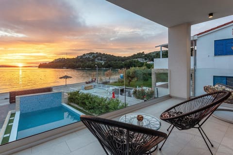 Pool view, Sea view, Sunset