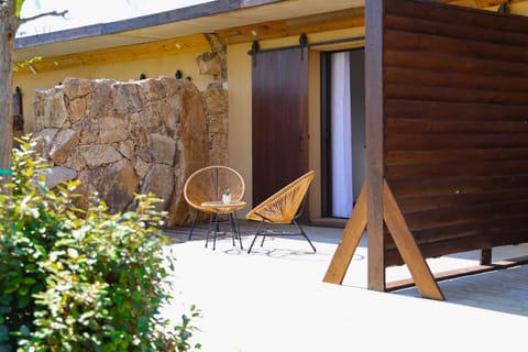 Property building, Patio, Day, sunbed