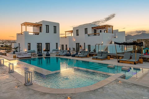 Pool view, Swimming pool, Sunset