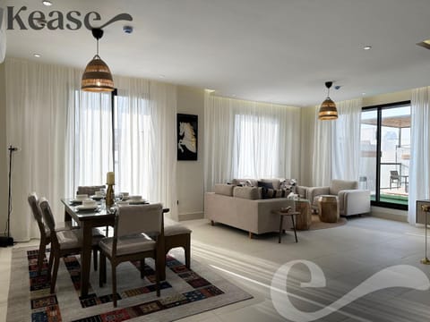 Living room, Seating area, Dining area