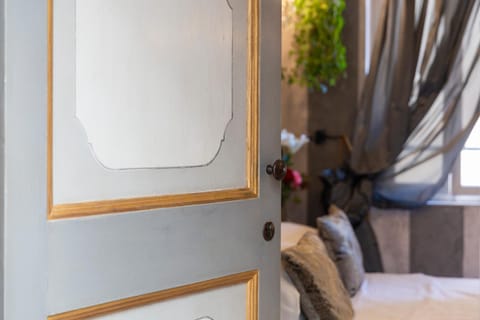 Bed, Decorative detail, Bedroom