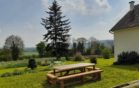 Natural landscape, Garden, Dining area, Garden view