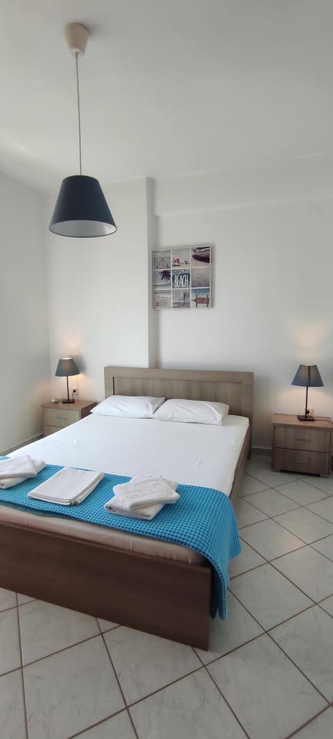 Bed, Balcony/Terrace, Bedroom, flat iron, towels, wardrobe