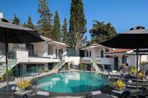 Property building, Pool view, Swimming pool