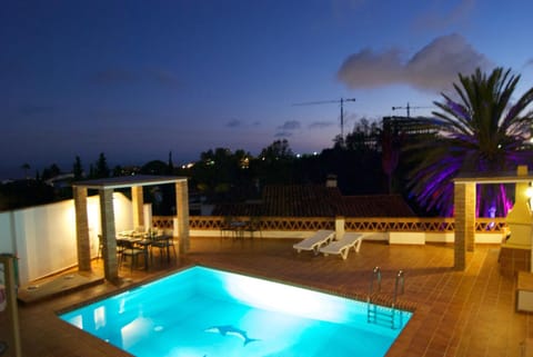 Pool view, Swimming pool, Sunset