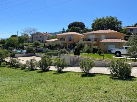 Property building, Spring, Day, Natural landscape, Garden, Garden view, Pool view, Swimming pool