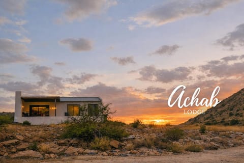 Property building, Natural landscape, Mountain view, Sunset