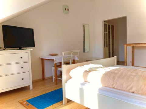 Bed, TV and multimedia, Photo of the whole room, Bedroom
