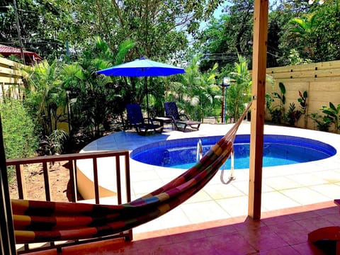 Patio, Day, Garden, Garden view, Pool view, Swimming pool, sunbed