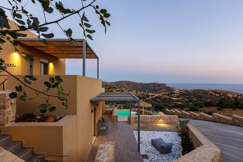 Property building, Garden, Sunset