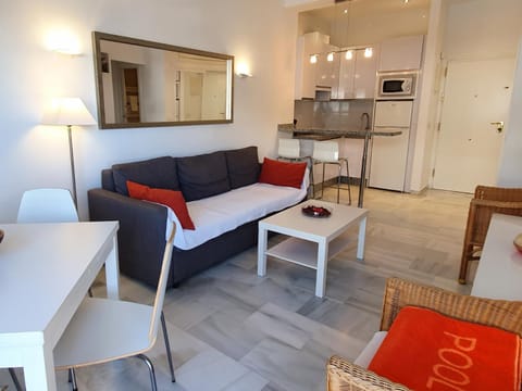 Living room, kitchen