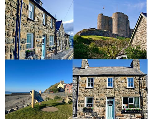 Porthyraur castle view, beach, parking,EV point Pet friendly House in Criccieth