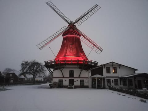 Property building, Nearby landmark, Winter