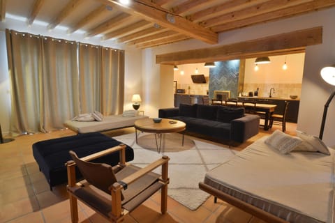 Living room, kitchen