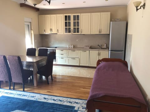 Kitchen or kitchenette, Living room, Seating area, Dining area, dishwasher, oven, stove