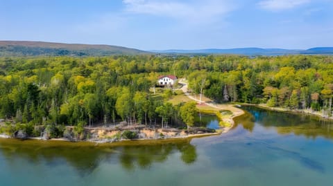 Property building, Natural landscape, Bird's eye view, Summer