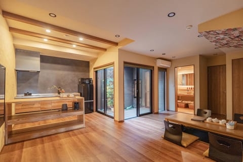 Kitchen or kitchenette, Living room, kitchen, air conditioner
