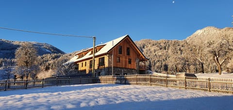 Property building, Winter, Mountain view