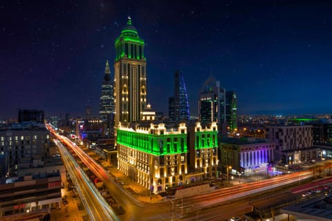 Property building, Night, Bird's eye view, City view, Location