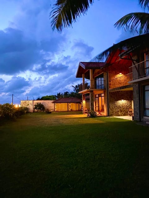 Property building, Night, View (from property/room), Garden view