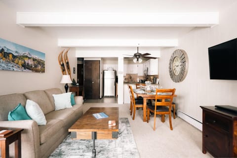 TV and multimedia, Kitchen or kitchenette, Living room, Seating area, Dining area