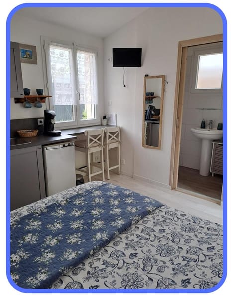 Bed, Kitchen or kitchenette, Photo of the whole room