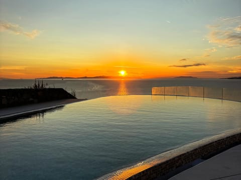 Sea view, Swimming pool, Sunset