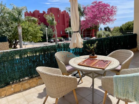 Patio, Nearby landmark, Spring, Day, View (from property/room), Balcony/Terrace, Dining area, Pool view