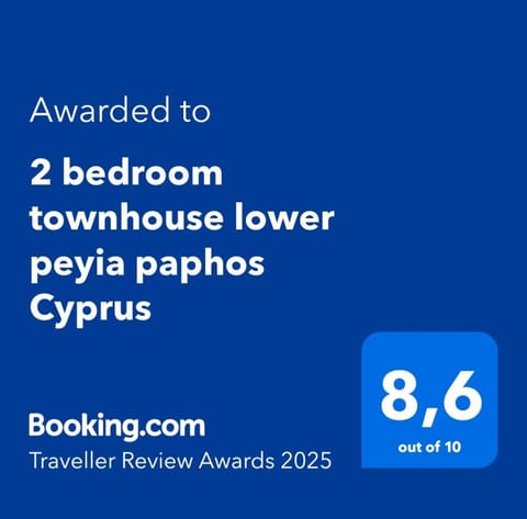 2 bedroom townhouse lower peyia paphos Cyprus House in Peyia