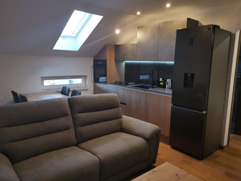 Kitchen or kitchenette, Seating area, Dining area, dishwasher, stove