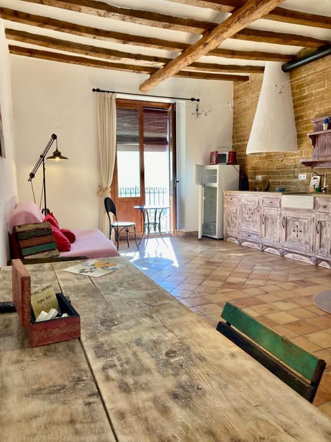Kitchen or kitchenette, Living room, Dining area