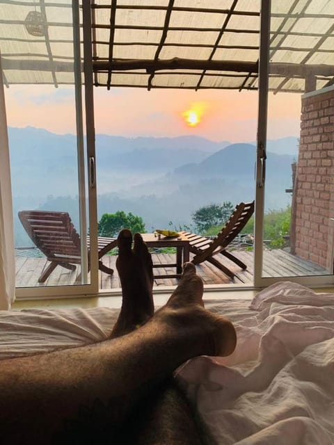 Bed, Bedroom, Mountain view