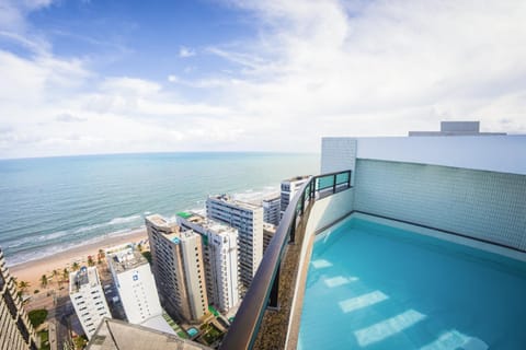 Property building, Day, View (from property/room), Beach, City view, Sea view, Swimming pool