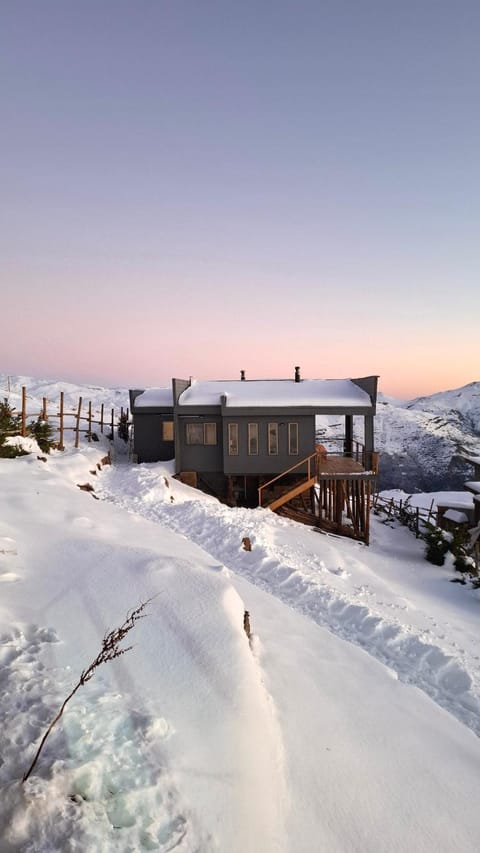 Property building, Off site, Natural landscape, Winter, Skiing, Garden view, Mountain view, Mountain view, Sunset