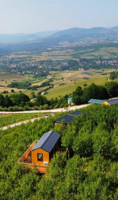Property building, Natural landscape, Bird's eye view, Mountain view