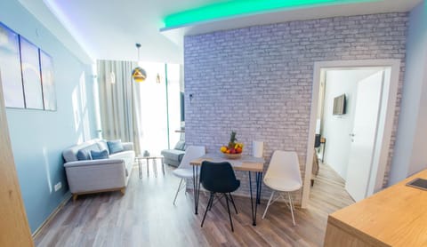 Living room, Seating area, Dining area