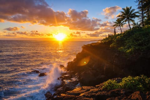 Natural landscape, Sea view, Sunrise