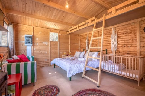Photo of the whole room, Bedroom, cot