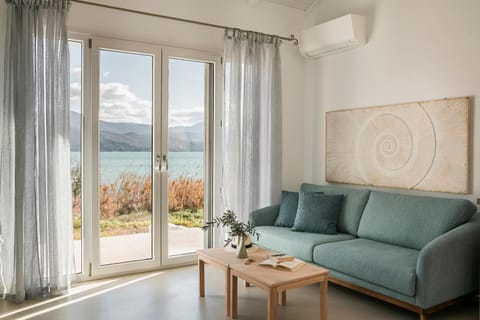 Living room, Seating area, Sea view