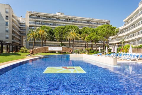 Property building, Living room, Swimming pool