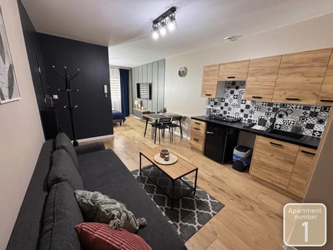 Kitchen or kitchenette, Living room