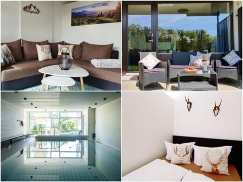 Bed, Balcony/Terrace, Living room, Swimming pool