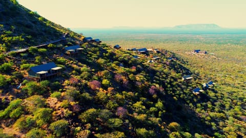 Property building, Bird's eye view, View (from property/room), Mountain view