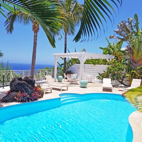Patio, Balcony/Terrace, Pool view, Sea view, Swimming pool