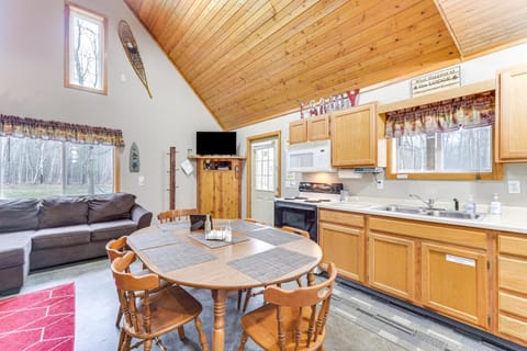 Cozy Birchwood Retreat on UTV Trail with Hot Tub! House in Wisconsin