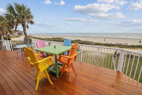 Patio, Balcony/Terrace, Beach, Sea view, furniture
