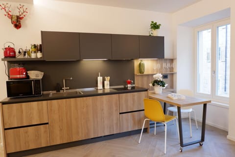 Kitchen or kitchenette, Dining area, Quiet street view